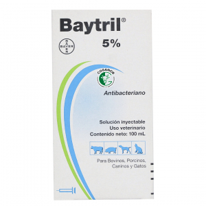 BAYTRIL INYECTABLE 5% X 100 ML